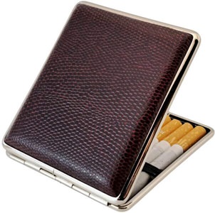 Læder cigaretetui
